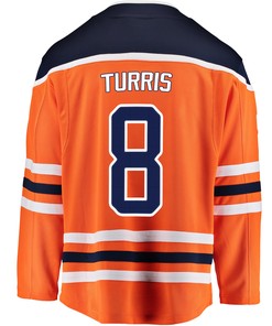 Edmonton Oilers Kyle Turris 8 Home 2022 Stanley Cup Playoffs Breakaway Men Jersey - Orange