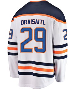 Edmonton Oilers Leon Draisaitl 29 Away 2022 Stanley Cup Final Breakaway Men Jersey - White