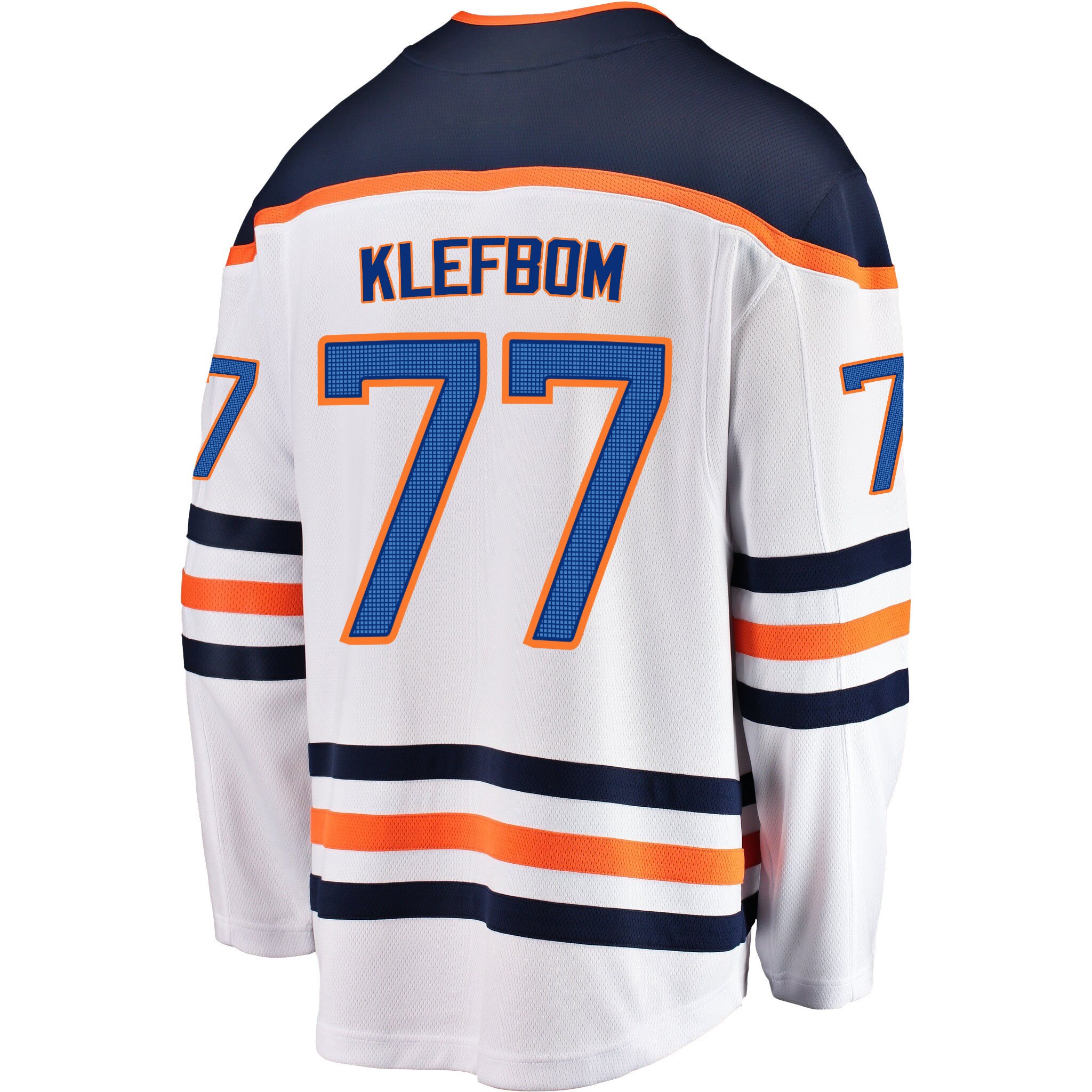 Edmonton Oilers Oscar Klefbom 77 Away 2022 Stanley Cup Champions Breakaway Men Jersey - White