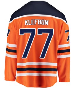 Edmonton Oilers Oscar Klefbom 77 Home 2022 Stanley Cup Champions Breakaway Men Jersey - Orange
