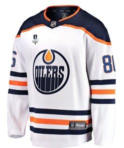 Edmonton Oilers Philip Broberg 86 Away 2022 Stanley Cup Final Breakaway Men Jersey - White