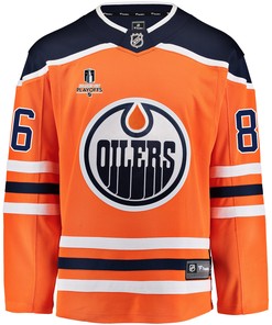 Edmonton Oilers Philip Broberg 86 Home 2022 Stanley Cup Playoffs Breakaway Men Jersey - Orange