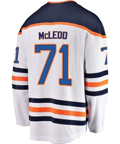 Edmonton Oilers Ryan McLeod 71 Away 2022 Stanley Cup Champions Breakaway Men Jersey - White