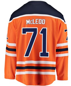 Edmonton Oilers Ryan McLeod 71 Home 2022 Stanley Cup Playoffs Breakaway Men Jersey - Orange