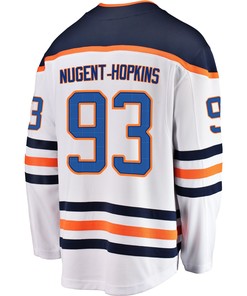 Edmonton Oilers Ryan Nugent-Hopkins 93 Away 2022 Stanley Cup Final Breakaway Men Jersey - White