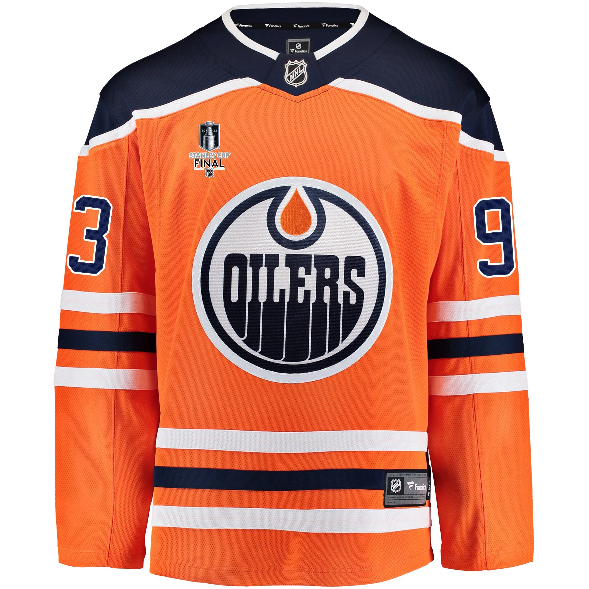 Edmonton Oilers Ryan Nugent-Hopkins 93 Home 2022 Stanley Cup Final Breakaway Men Jersey - Orange