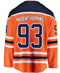 Edmonton Oilers Ryan Nugent-Hopkins 93 Home 2022 Stanley Cup Playoffs Breakaway Men Jersey - Orange