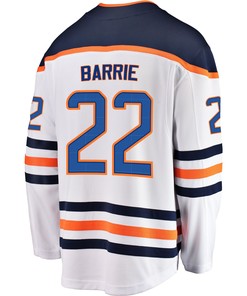 Edmonton Oilers Tyson Barrie 22 Away 2022 Stanley Cup Champions Breakaway Men Jersey - White