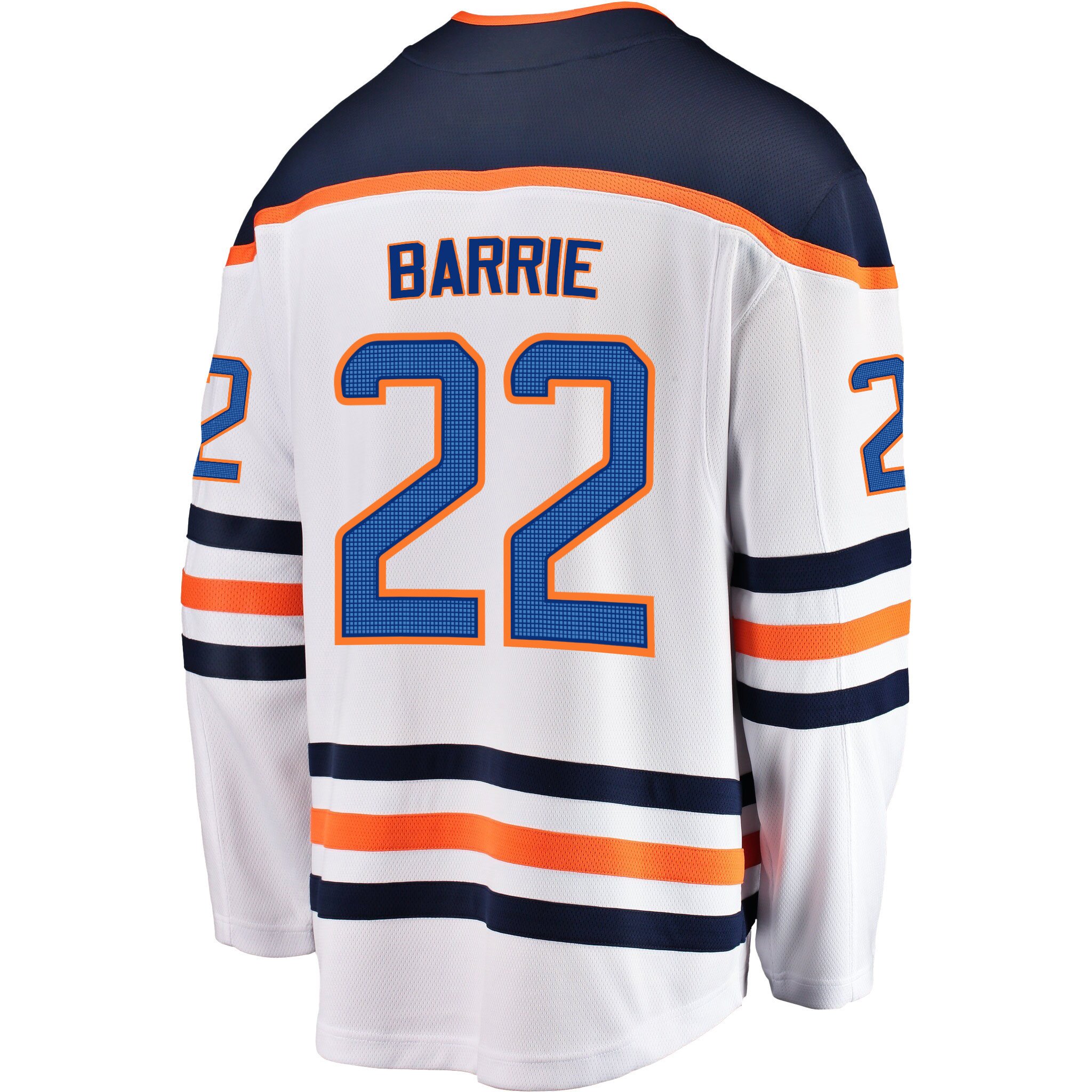 Edmonton Oilers Tyson Barrie 22 Away 2022 Stanley Cup Champions Breakaway Men Jersey - White