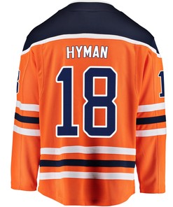 Edmonton Oilers Zach Hyman 18 Home 2022 Stanley Cup Champions Breakaway Men Jersey - Orange