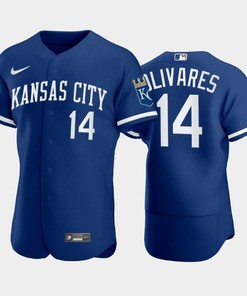 Edward Olivares 14 Kansas City Royals 2022-23 Blue Men's Jersey