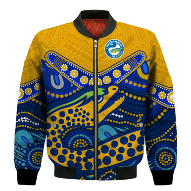 Eels Rugby Bomber Jacket Aboriginal and Polynesia Parramatta LT13