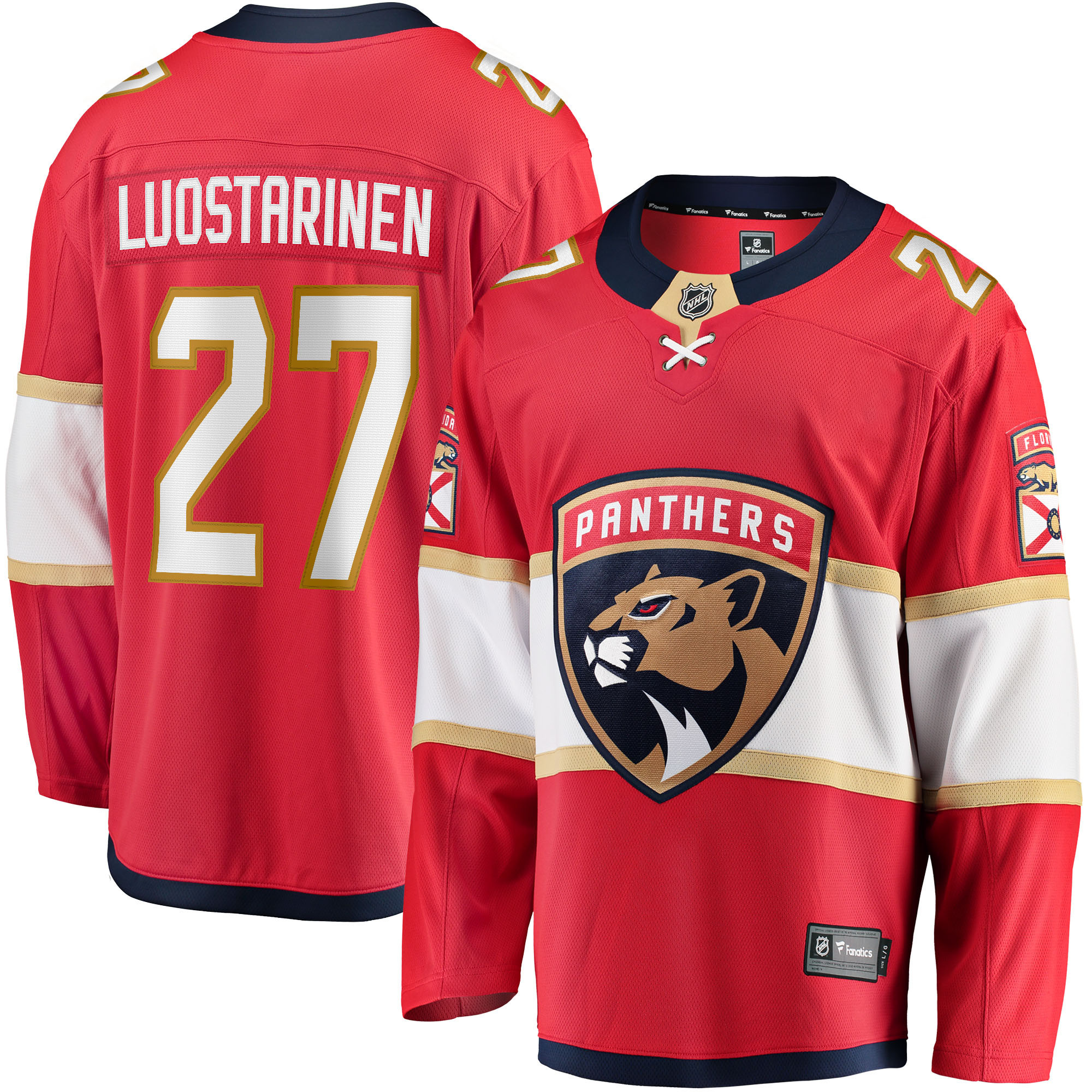 Eetu Luostarinen Florida Panthers Fanatics Branded Home Breakaway Player Jersey - Red Nhl