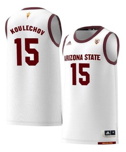 Egor Koulechov 15 Arizona State Sun Devils Retro Basketball Men Jersey - White