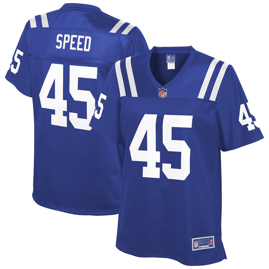 Ej Speed Indianapolis Colts Nfl Pro Line Womens Team Player Jersey - Royal