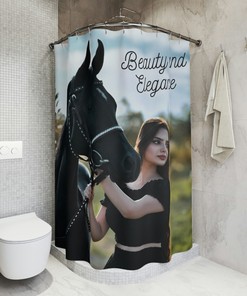 Elegant Beauty Shower Curtain - Unique and Lovely for Your Bathroom Decor