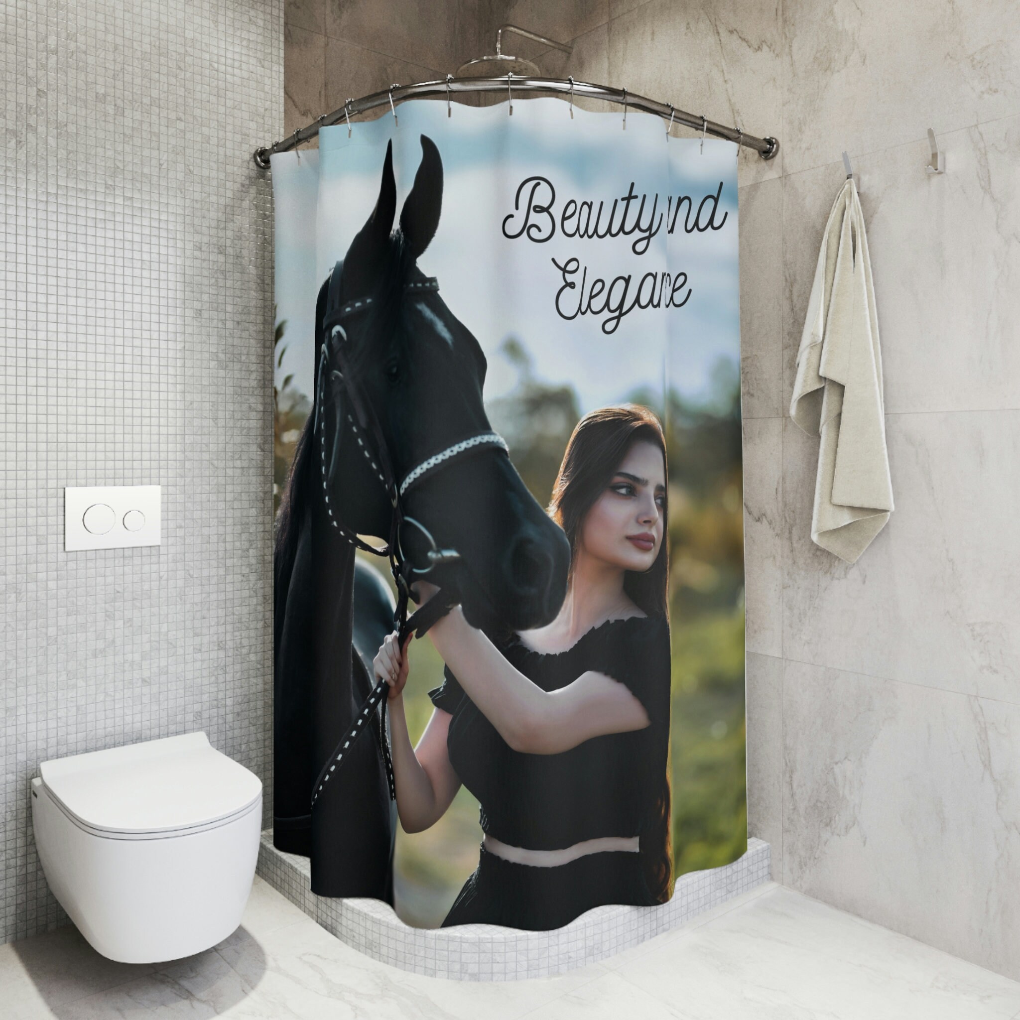 Elegant Beauty Shower Curtain - Unique and Lovely for Your Bathroom Decor