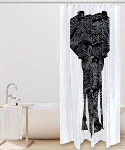 Elephant Shower Curtain - Awesome Animal Tribe Bathroom Decor