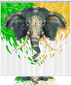Elephant Shower Curtain - Beautiful Addition to Your Bathroom