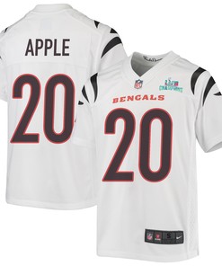 Eli Apple 20 Cincinnati Bengals Super Bowl LVII Champions Youth Game Jersey - White