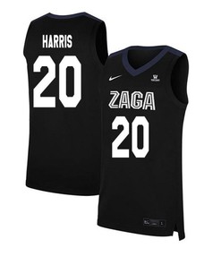 Elias Harris 20 Gonzaga Bulldogs Elite Basketball Men Jersey - Black