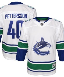 Elias Pettersson Vancouver Canucks 2019/20 Away Premier Player Jersey - White Nhl