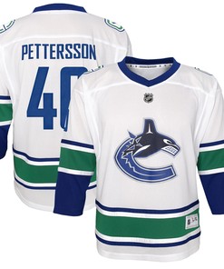 Elias Pettersson Vancouver Canucks 2019/20 Away Replica Player Jersey - White Nhl