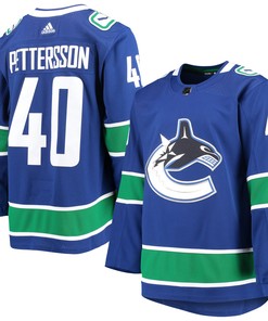 Elias Pettersson Vancouver Canucks Adidas 2020/21 Authentic Home Player Jersey - Blue Nhl