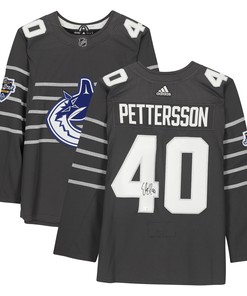 Elias Pettersson Vancouver Canucks Autographed Gray 2020 Nhl All-star Jersey