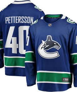 Elias Pettersson Vancouver Canucks Fanatics Branded 2019/20 Home Premier Breakaway Player Jersey - Blue Nhl