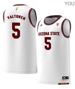 Elias Valtonen 5 Arizona State Sun Devils Retro Basketball Youth Jersey - White