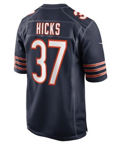 Elijah Hicks Chicago Bears Game Player Jersey - Navy