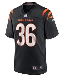 Elijah Holyfield Cincinnati Bengals Game Player Jersey - Black
