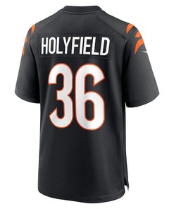 Elijah Holyfield Cincinnati Bengals Game Player Jersey - Black