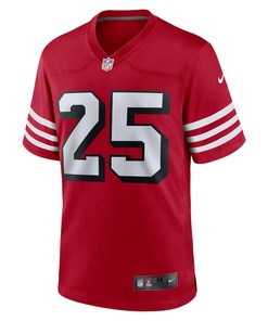 Elijah Mitchell 25 San Francisco 49ers Alternate Game Jersey - Scarlet