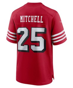 Elijah Mitchell 25 San Francisco 49ers Alternate Game Jersey - Scarlet