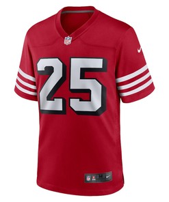 Elijah Mitchell 25 San Francisco 49ers Alternate Team Game Jersey - Scarlet