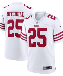 Elijah Mitchell 25 San Francisco 49ers Player Game Jersey - White