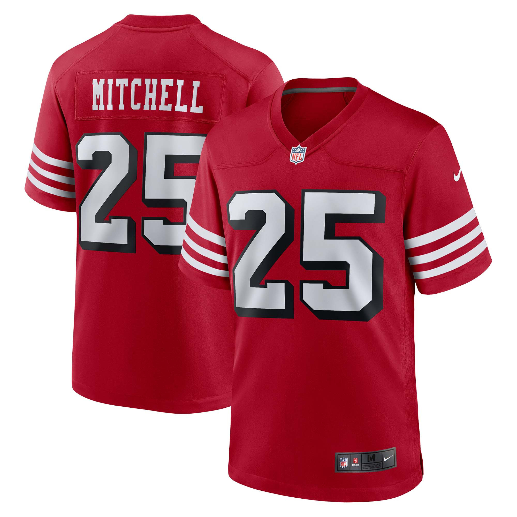 Elijah Mitchell San Francisco 49ers Alternate Game Jersey - Scarlet Nfl