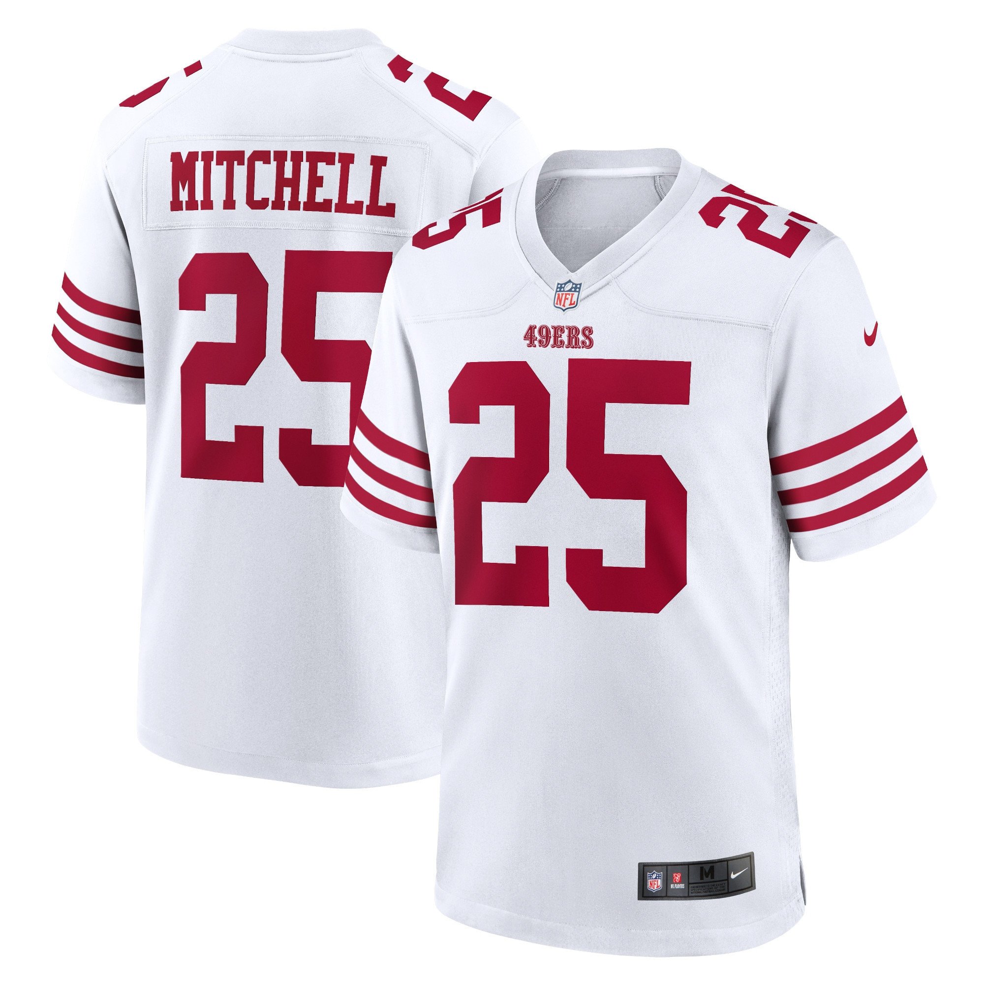 Elijah Mitchell San Francisco 49ers Player Game Jersey - White Nfl
