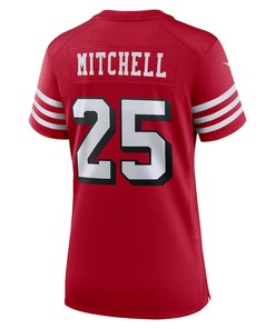 Elijah Mitchell San Francisco 49ers Women's Alternate Game Jersey - Scarlet