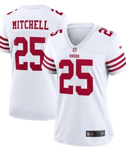 Elijah Mitchell San Francisco 49ers Womens Player Game Jersey - White Nfl
