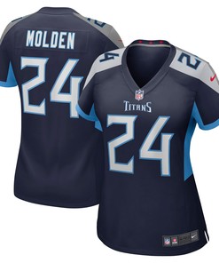 Elijah Molden Tennessee Titans Womens Game Jersey - Navy Nfl