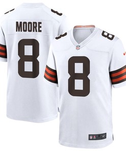 Elijah Moore 8 Cleveland Browns Men Game Jersey - White