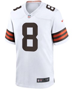 Elijah Moore 8 Cleveland Browns Men Game Jersey - White