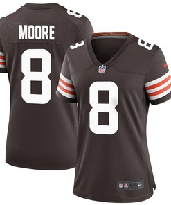 Elijah Moore 8 Cleveland Browns Women Game Jersey - Brown