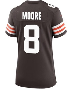Elijah Moore 8 Cleveland Browns Women Game Jersey - Brown