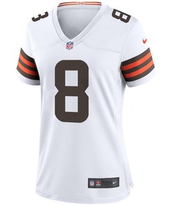 Elijah Moore 8 Cleveland Browns Women Game Jersey - White