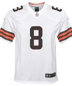 Elijah Moore 8 Cleveland Browns Youth Game Jersey - White