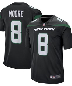 Elijah Moore New York Jets Game Jersey Stealth Black Nfl